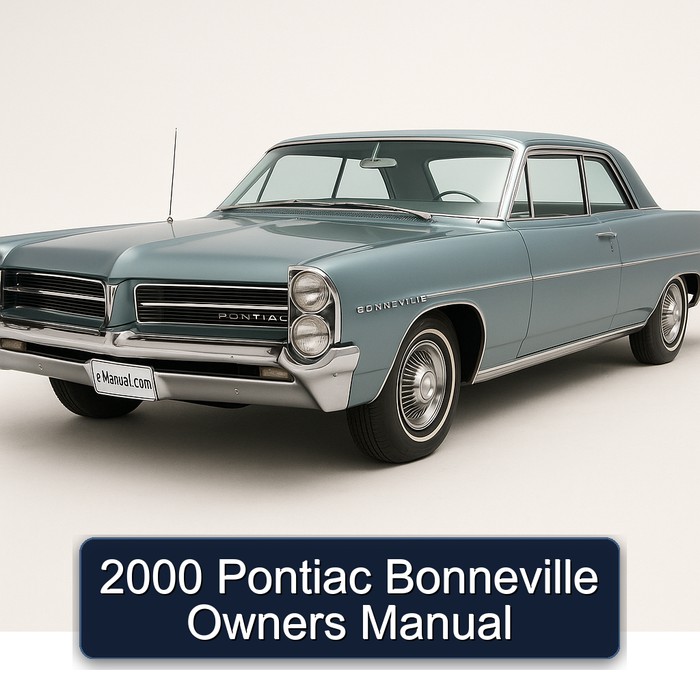 2000 Pontiac Bonneville Owners Owner's Manual PDF