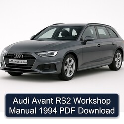 1994 Audi Avant RS2 Service Repair Workshop Manual PDF