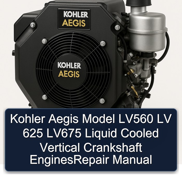 Kohler Aegis Series Model LV560 LV 625 LV675 Liquid Cooled Vertical Crankshaft Enginesrepair Service Repair Workshop Manual PDF