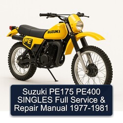 1977-1981 Ajs Singles Suzuki PE175 PE400 Service Repair Workshop Manual PDF