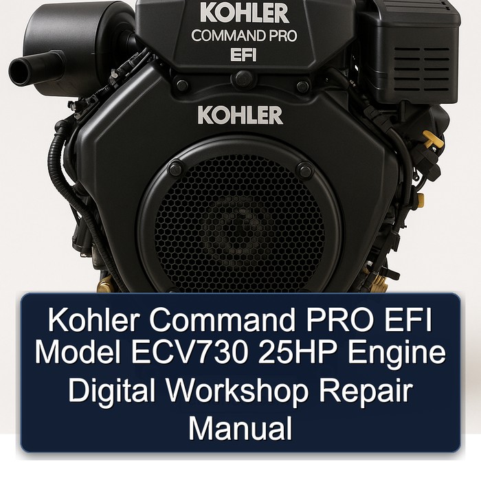 Kohler Command Pro EFI Models Model ECV730 25HP Engine Digital Service Repair Workshop Manual PDF