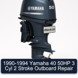 1990-1994 Yamaha 40 50HP 3 Cyl 2 Stroke Outboard Service Repair Workshop Manual PDF