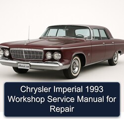 1993 Chrysler Imperial Service Repair Workshop Manual PDF
