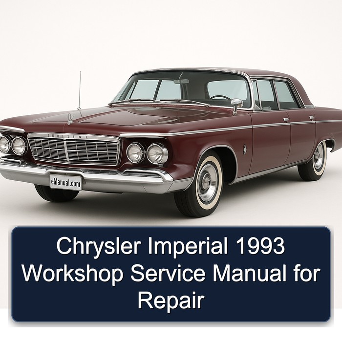 1993 Chrysler Imperial Service Repair Workshop Manual PDF