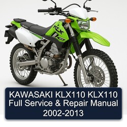 2002-2013 Kawasaki KLX Series KLX110 Service Repair Workshop Manual PDF