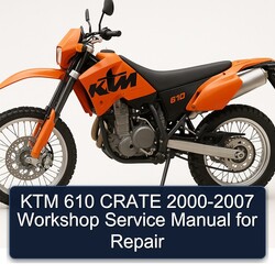 2000-2007 KTM 610 Crate Service Repair Workshop Manual PDF