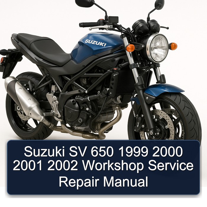 1999-2002 Suzuki SV Models 650 Service Repair Workshop Manual PDF