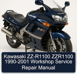 1990-2001 Kawasaki ZZ R Series ZZ-R1100 ZZR1100 Service Repair Workshop Manual PDF