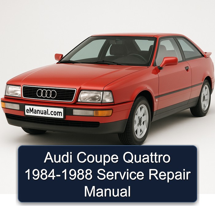1984-1988 Audi Coupe Quattro Service Repair Workshop Manual PDF