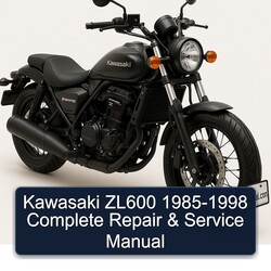 1985-1998 Kawasaki Eliminator ZL600 Service Repair Workshop Manual PDF