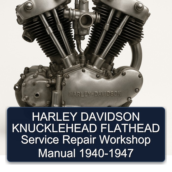 Harley Davidson Servi Car Knucklehead Flathead 1940-1947 Service Repair Workshop Manual PDF