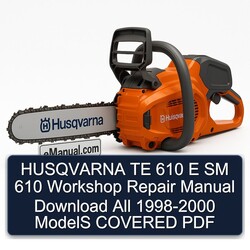 1998-2000 Husqvarna SM Models TE 610 E All - Covered Service Repair Workshop Manual PDF