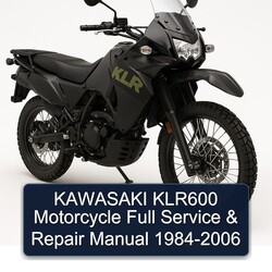 1984-2006 Kawasaki KLR Series KLR600 Motorcycle Service Repair Workshop Manual PDF