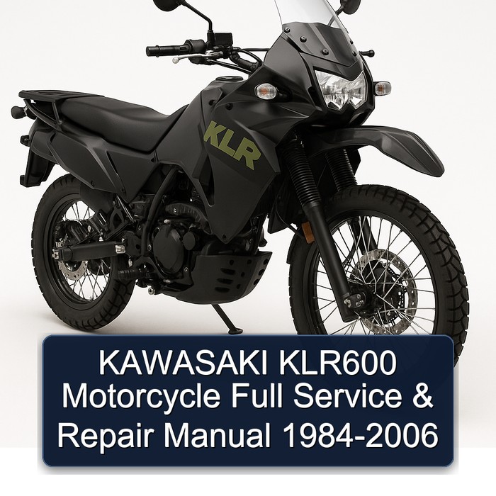 1984-2006 Kawasaki KLR Series KLR600 Motorcycle Service Repair Workshop Manual PDF