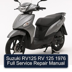 1976 Suzuki UY Step Models RV125 RV 125 Service Repair Workshop Manual PDF