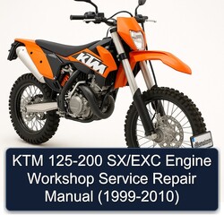 1999-2010 KTM 125 200 Sx/exc Engine ( - ) Service Repair Workshop Manual PDF
