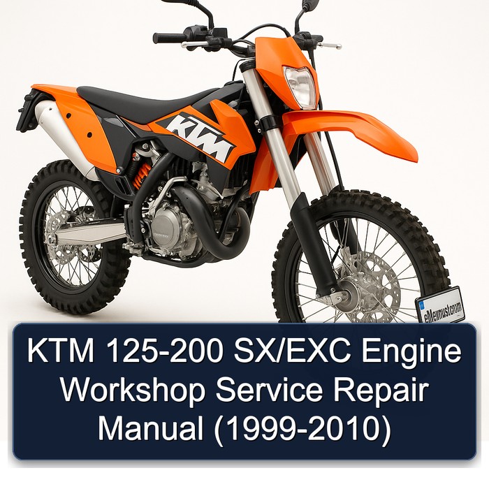 1999-2010 KTM 125 200 Sx/exc Engine ( - ) Service Repair Workshop Manual PDF