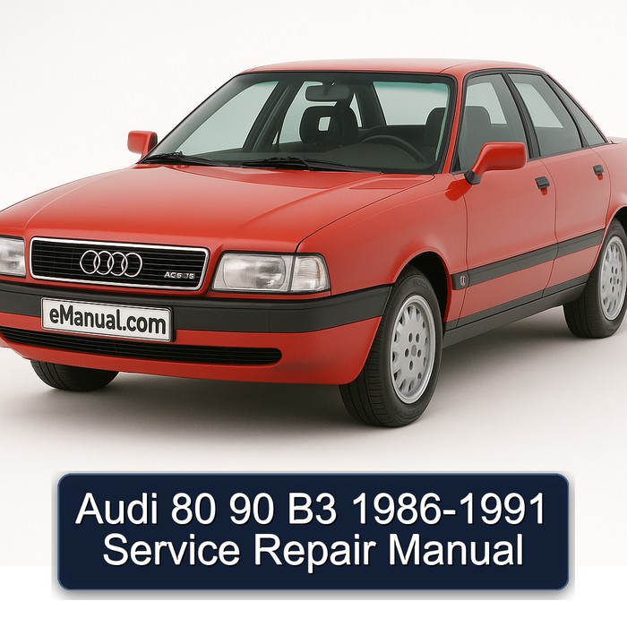 1986-1991 Audi 90 80 B3 Service Repair Workshop Manual PDF