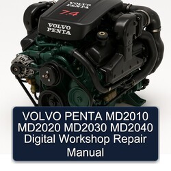 Volvo Penta MD2010 MD2020 MD2030 MD2040 Digital Service Repair Workshop Manual PDF