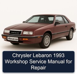 1993 Chrysler Lebaron Service Repair Workshop Manual PDF
