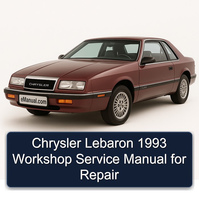 1993 Chrysler Lebaron Service Repair Workshop Manual PDF