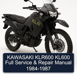 1984-1987 Kawasaki KLR Series KLR600 KL600 Service Repair Workshop Manual PDF