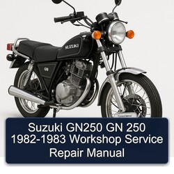1982-1983 Suzuki GN Series GN250 250 Service Repair Workshop Manual PDF