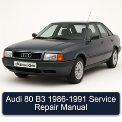 1986-1991 Audi 80 Service Repair Workshop Manual PDF