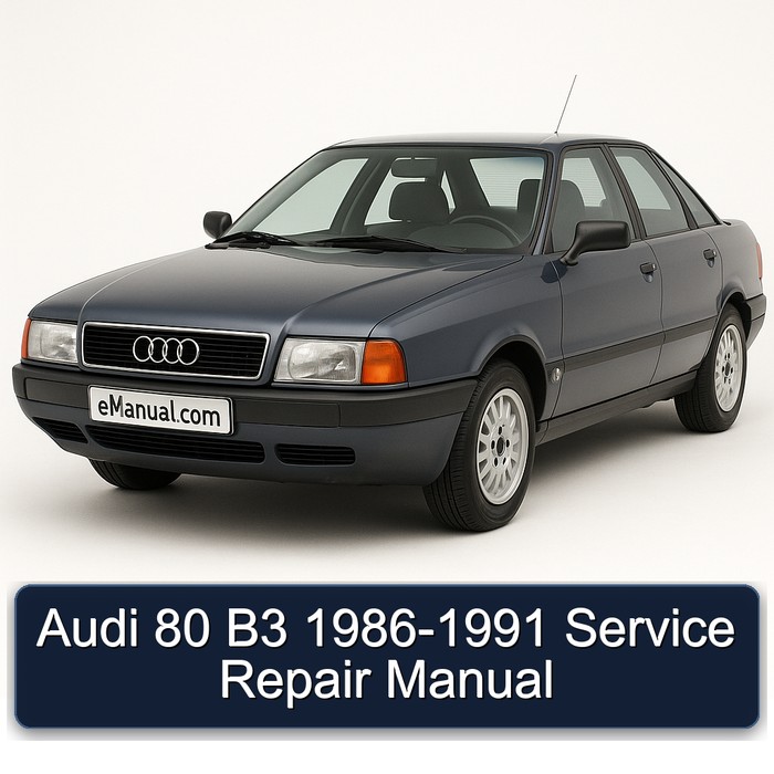1986-1991 Audi 80 Service Repair Workshop Manual PDF
