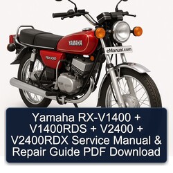 Yamaha RX Models RX-V1400 V1400RDS V2400 V2400RDX Service Repair Workshop Manual PDF