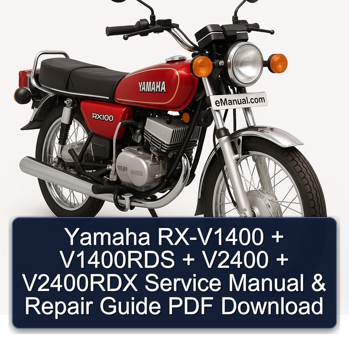 Yamaha RX Models RX-V1400 V1400RDS V2400 V2400RDX Service Repair Workshop Manual PDF