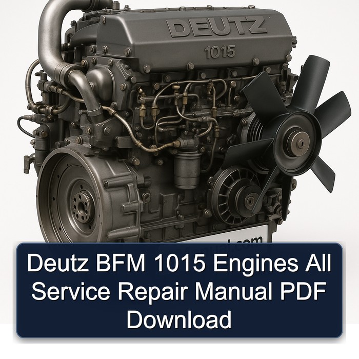 Deutz 1015 BFM Engines All Service Repair Workshop Manual PDF