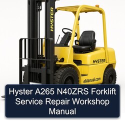 Hyster A265 N40ZRS Forklift Service Repair Workshop Manual PDF