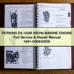 1991 Inboard Engines Beta Marine Perkins D3.152m 3hd46 Engine -onwards Service Repair Workshop Manual PDF