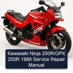 1988 Kawasaki Ninja 250r/gpx 250R Service Repair Workshop Manual PDF