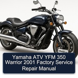 2001 Yamaha Warrior ATV YFM 350 Service Repair Workshop Manual PDF