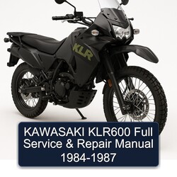 1984-1987 Kawasaki KLR Series KLR600 Service Repair Workshop Manual PDF