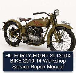 2010-2014 Harley Davidson Model S HD FORTY-EIGHT XL1200X Bike Service Repair Workshop Manual PDF