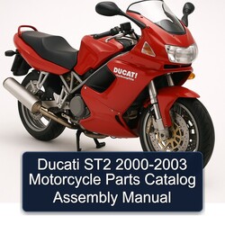 2000-2003 Ducati ST2 - Motorcycle Assembly Parts Catalog PDF