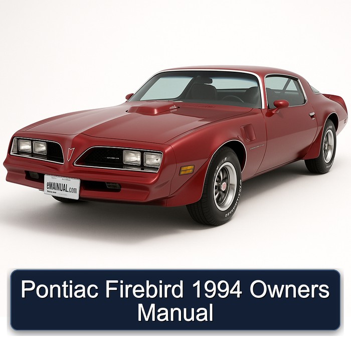 1994 Pontiac Firebird Owners Owner's Manual PDF