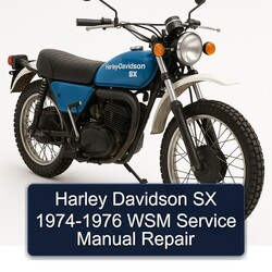 1974-1976 Harley Davidson SX WSM Service Repair Workshop Manual PDF