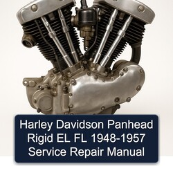 1957 Harley Davidson FL Models Panhead Rigid EL 1948 Service Repair Workshop Manual PDF