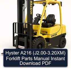 Hyster A216 (j2.00-3.20xm) Forklift Parts Catalog PDF