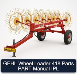 Gehl Wheel Loader 418 Parts Part IPL Catalog PDF