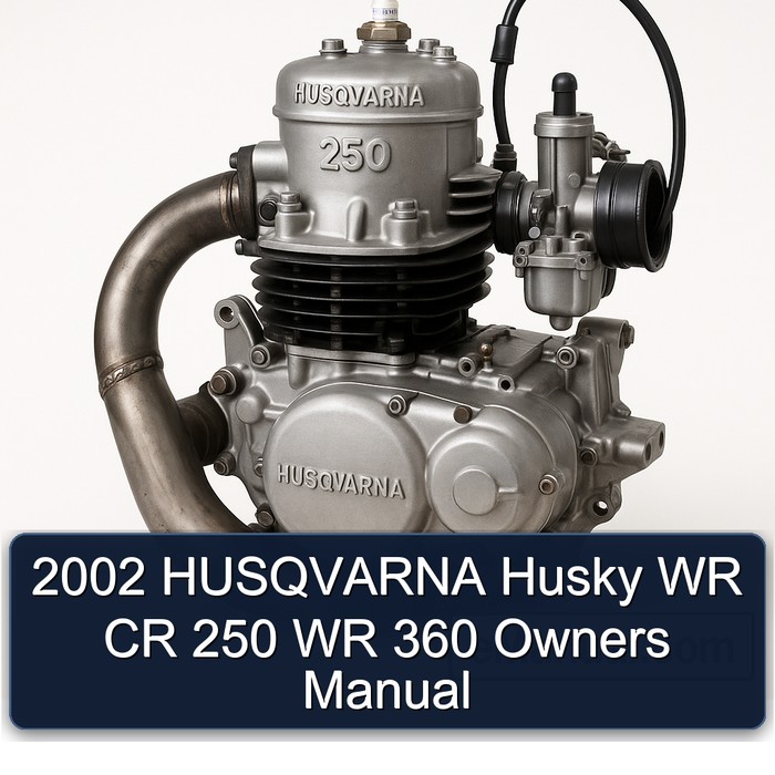 2002 Husqvarna 250 Husky WR CR 360 Owners Owner's Manual PDF