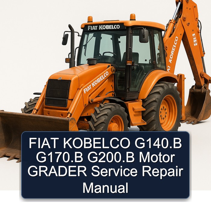 Fiat Kobelco G140.b G170.b G200.b Motor Grader Service Repair Workshop Manual PDF