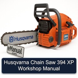 Husqvarna Chain Saw 394 XP Service Repair Workshop Manual PDF