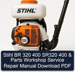 Stihl BR 320 400 SR320 Parts Service Repair Workshop Manual PDF