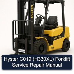 Hyster C019 (H330XL) Forklift H330XL Service Repair Workshop Manual PDF