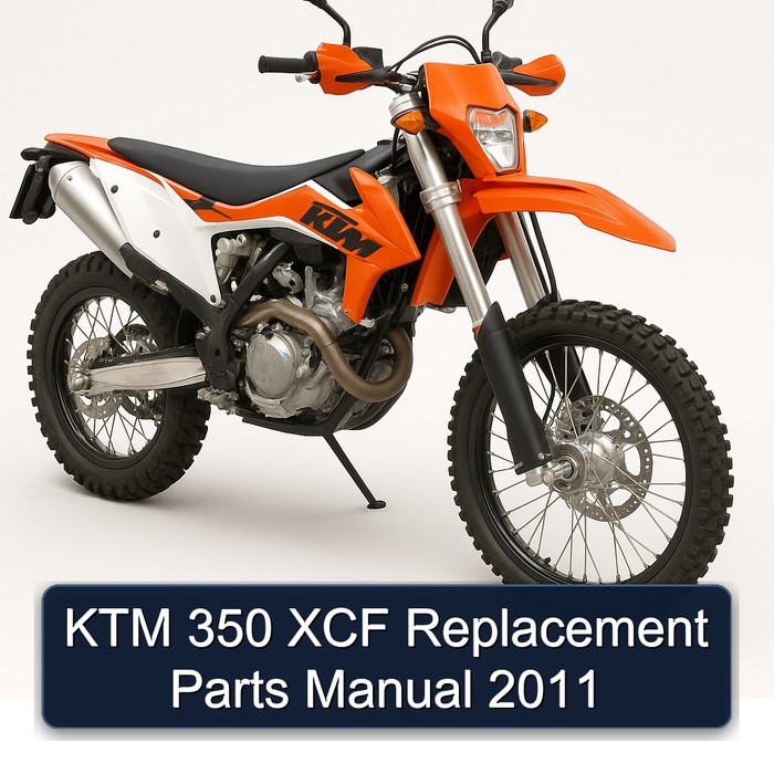 2011 KTM 350 XCF Replacement Parts Catalog PDF